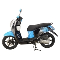 China Best 125cc Moped Scooter Blue 