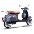 Classic Vespa Like Scooter Gas Moped Sliver 