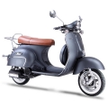 Classic Vespa Like Scooter Gas Moped Sliver 